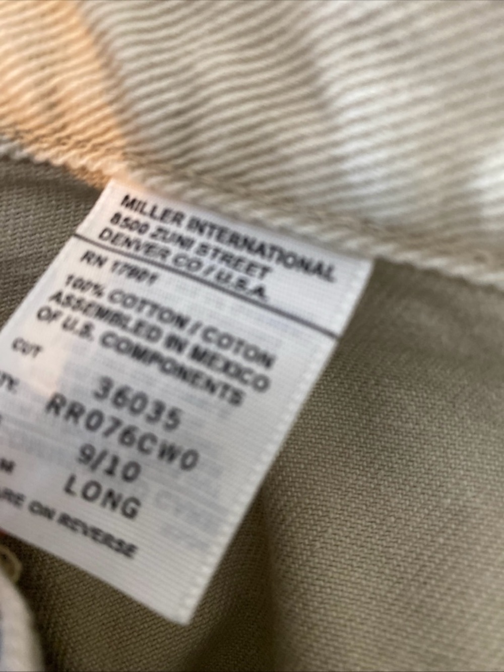Rocky Mountain Jeans Rockies Western Bareback Womens 9/10 Long Vintage 90s Beige - Picture 8 of 8